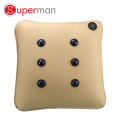 PU leather and fabric material car home seat cushion as seen on tv wireless battery operated vibrating back massage cushion